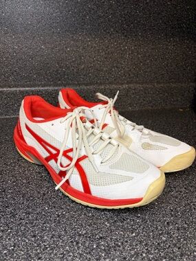 ASICS Court Speed FF Shoes Women White Fiery Red Sz 10 Tennis, or Pickle ball